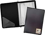 eco-eco A3 50% Recycled 30 Pocket Black Zipped Presentation Display Book view 2