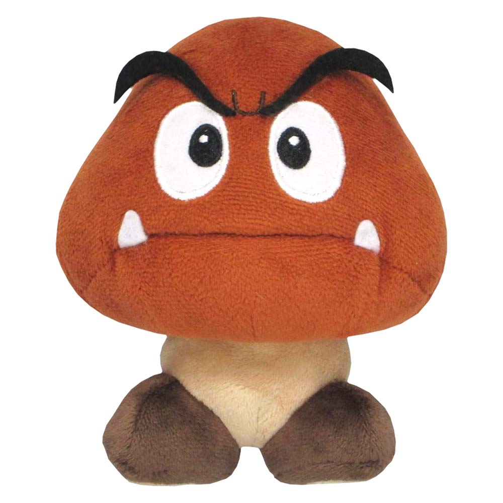 Super Mario Sanei Goomba 14cm Plush Officially Licensed