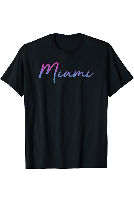 2]Vintage Miami Script Distressed Miami