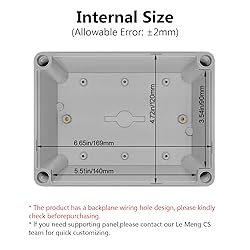 LeMotech Junction Box IP67 Waterproof Dustproof ABS