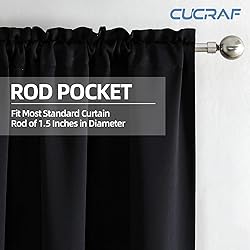 CUCRAF Custom Blackout Curtains for Bedroom Living