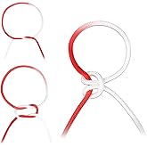 Medarchitect Surgical Knot Tying Practice Rope(6PCS), Suture Training Tool for Medical Students Learning Knot Tying,Two-Color Half Dyed Cord - Ø1mm,Ø2.5mm,Ø4mm (2 pcs Each)