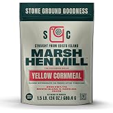 Marsh Hen Mill Stone Ground Yellow Cornmeal | Premium Heirloom Corn Flour | All Purpose Flour For Baking &amp; Cooking | Consistent Results | Grown on Family Farm | Stone Ground Cornmeal | 24 Oz Pack