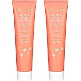 Pacifica Beauty Glow Baby Brightening Face Wash Set, Skincare, Face Cleanser, Exfoliator, AHA, Even Skin Tone, VItamin C, Van