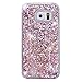 Urberry Galaxy S7 Edge Case, S7 Edge Moving Glitter Cover, Flowing Liquid Floating Luxury Bling Glitter Sparkle Hard Case for Samsung Galaxy S7 Edge with a Free Screen Protector