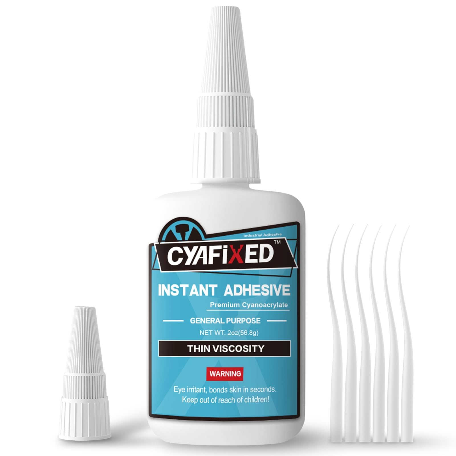 Photo 1 of Super Glue Liquid, Instant Clear Cyanoacrylate Thin Viscosity Adhesive, Food Safe CA Glue for Shoe Sole Repair Leather Ceramic Plastic Glass Metal Wood Aquarium Porcelain Rubber Pottery Model Craft