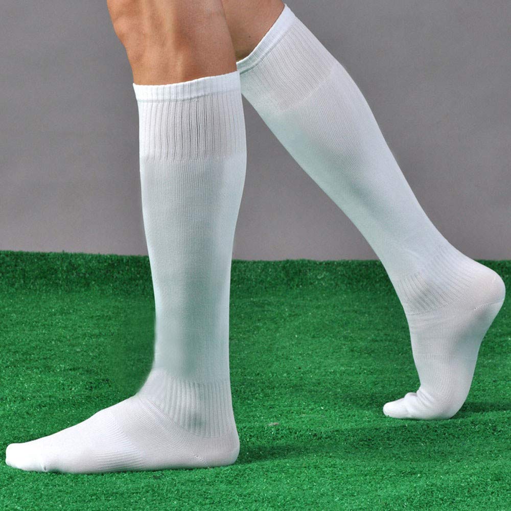 Pausseo Summer Four Seasons Mens Soccer Long Tube Football Sports Outdoor Socks Over Knee High Baseball Hockey Stockings Soft Comfortable Sweat Deodorant Anti-Slip Skateboard Comfortable Sock