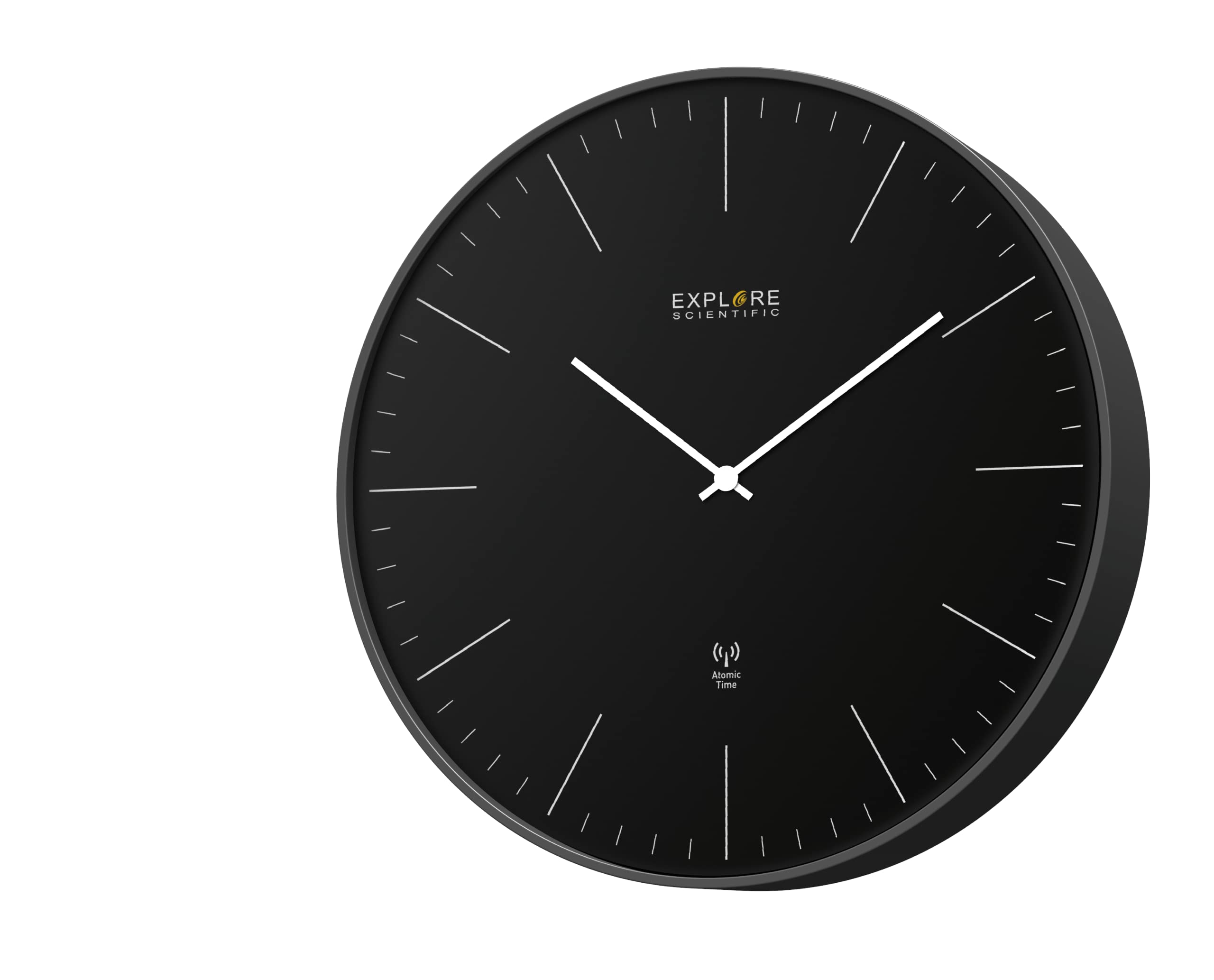Explore Scientific Wall Clock Diameter 25 cm, Black, Normal