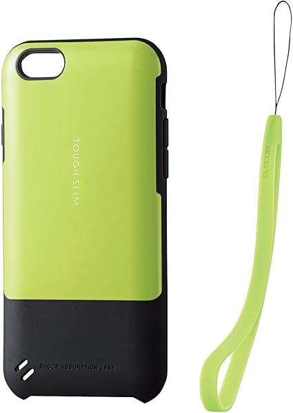 Amazon Co Jp Elecom Iphone 6s 6 対応 Tough Slimケース ストラップホール 耐衝撃 軽量 ライムグリーン Pm A15tsgn 家電 カメラ