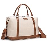 Wrangler Duffel Bag Large Travel Weekender Bag for Women Waterproof Carry on Overnight Bag for Gym,Trips,Weekends,Beige