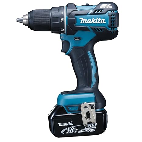 Makita Akku-Bohrschrauber, (18 V, 5,0 Ah im Makpac inklusive 2 Akkus und Ladegerät), DDF480RTJ