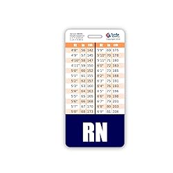 RN Badge Buddy Vertical w/Height & Weight