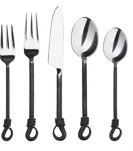 Amazon.com | Gourmet Settings Twist and Shout 20-Piece Stainless