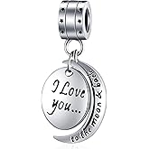 Autism Awareness Charm for European DIY Bracelet, 925 Sterling Silver Puzzle Piece Enamel Charms, Live Love Laugh Charms, I Love You Dangle, Love Letter and Ribbon Bow Beads, for Family/Couple/Friend