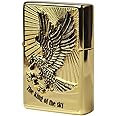 Zippo King of The Sky Gold Lighter Genuine Authentic Original Packing 6 Flints Set