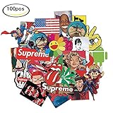 Laptop Car Motorcycle Bicycle Water Bottle Skateboard Luggage Graffiti Decals Bumper DIV Decoration 100 PCS Stickers for Kids Boys Girls Teens Youths Adult (Not Random)
