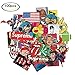 Laptop Car Motorcycle Bicycle Skateboard Luggage Graffiti Decals Bumper DIV Decoration 100 PCS Stickers For Kids Girls Teens Youths(Not Random)