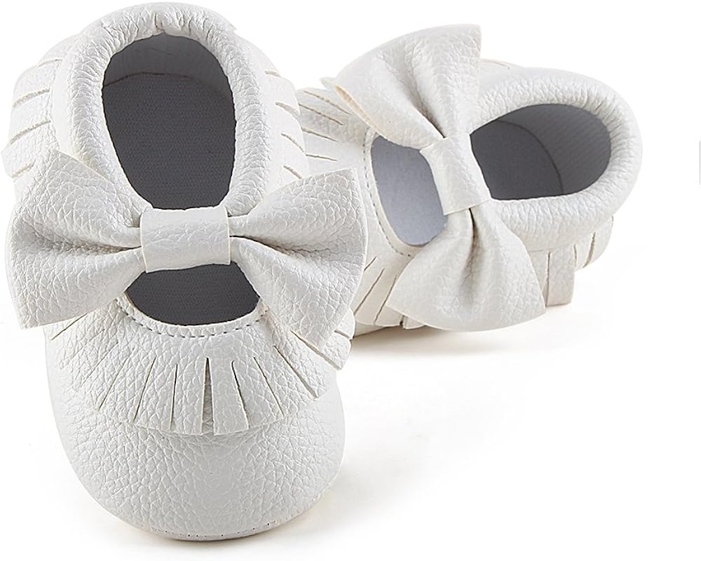  | Delebao Infant Toddler Baby Soft Sole Tassel Bowknot Moccasinss Crib Shoes | Slippers