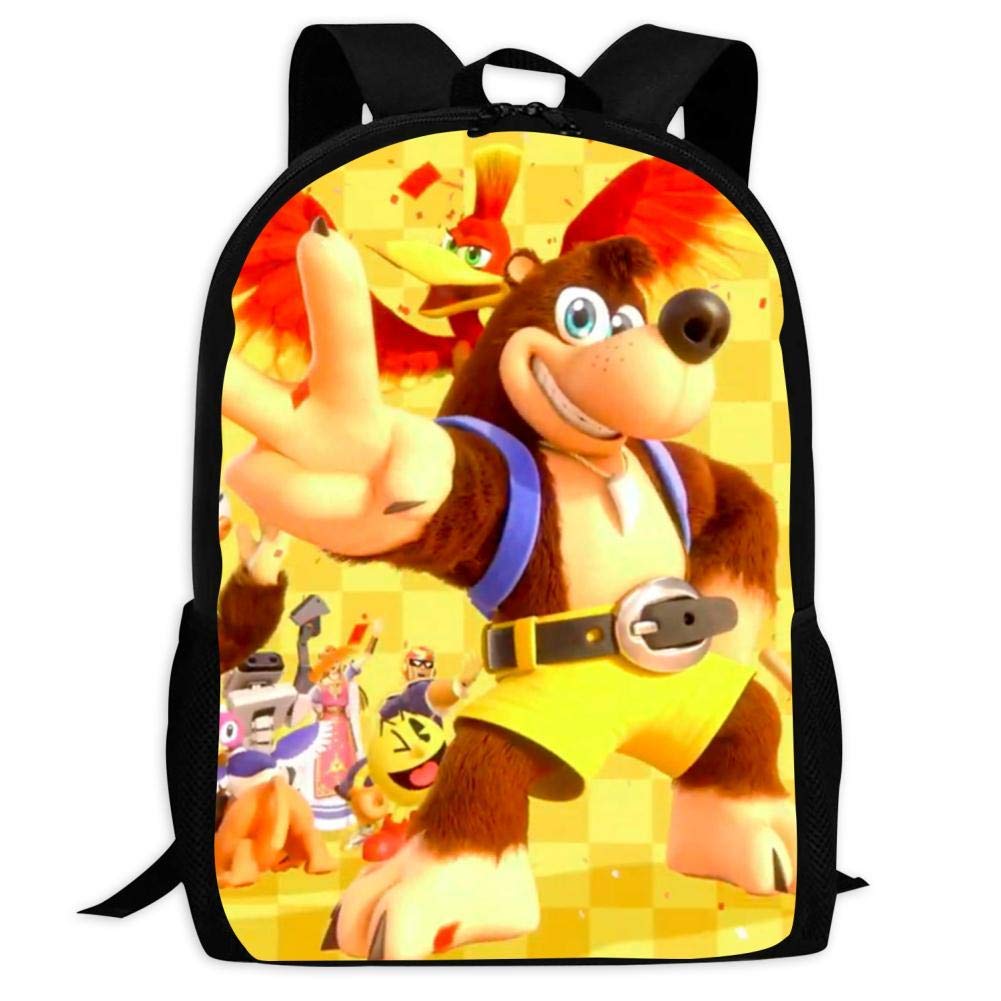 Kid's BanjoKazooie Victory Sign Travel Outdoor Backpack Durable Multi
