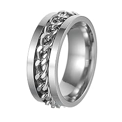 Udolfly Mens Fidget Rings Anxiety Rings for Men