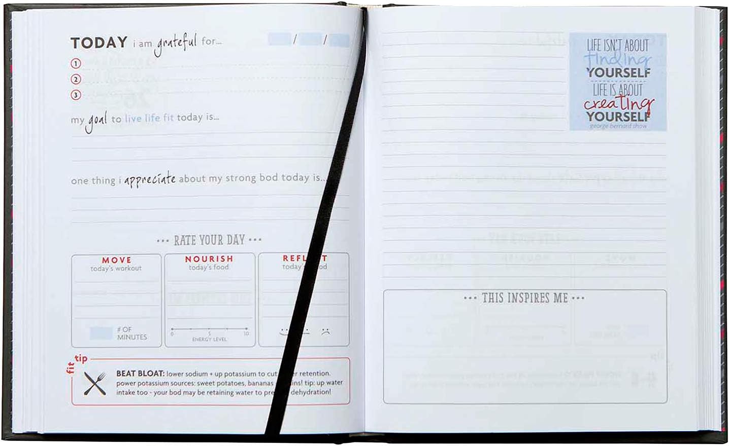 Fitlosophy Fitspiration Journal: 16 Weeks of Guided Fitness Inspiration, Goal Getter : Sports & Outdoors