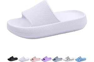 Youecci Cloud Slides for Kids丨Shower Slippers Bathroom Pool Sandals丨Boys Girls Comfy Thick Sole Slippers丨Summer Non-Slip Beach Shoes