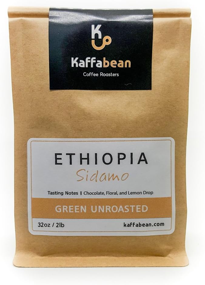 Ethiopian Sidamo Coffee, Green Unroasted Coffee Beans (2lb)