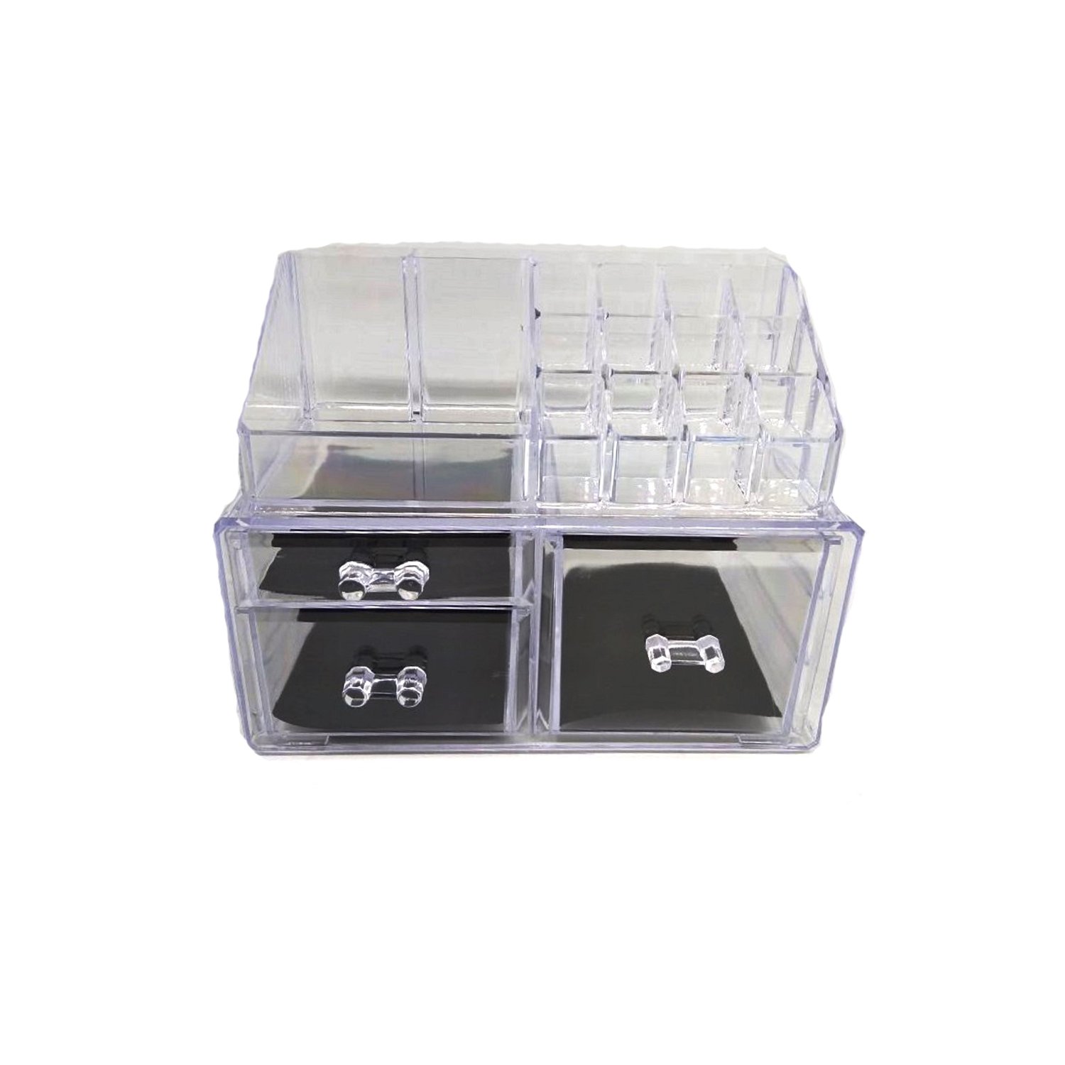 Connectwide Acrylic Jewelry And Cosmetic Organizer 3 Drawer Set