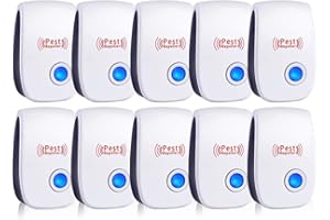 WYEWYE Ultrasonic Pest Repeller 10 Pack Mice Repellent Indoor Rodent Repellent Ultrasonic Plug in Pest Defense Plug in Device Pest Control Ultrasonic Pest Repellent for Ant Spider Rodent Mosquito Roach