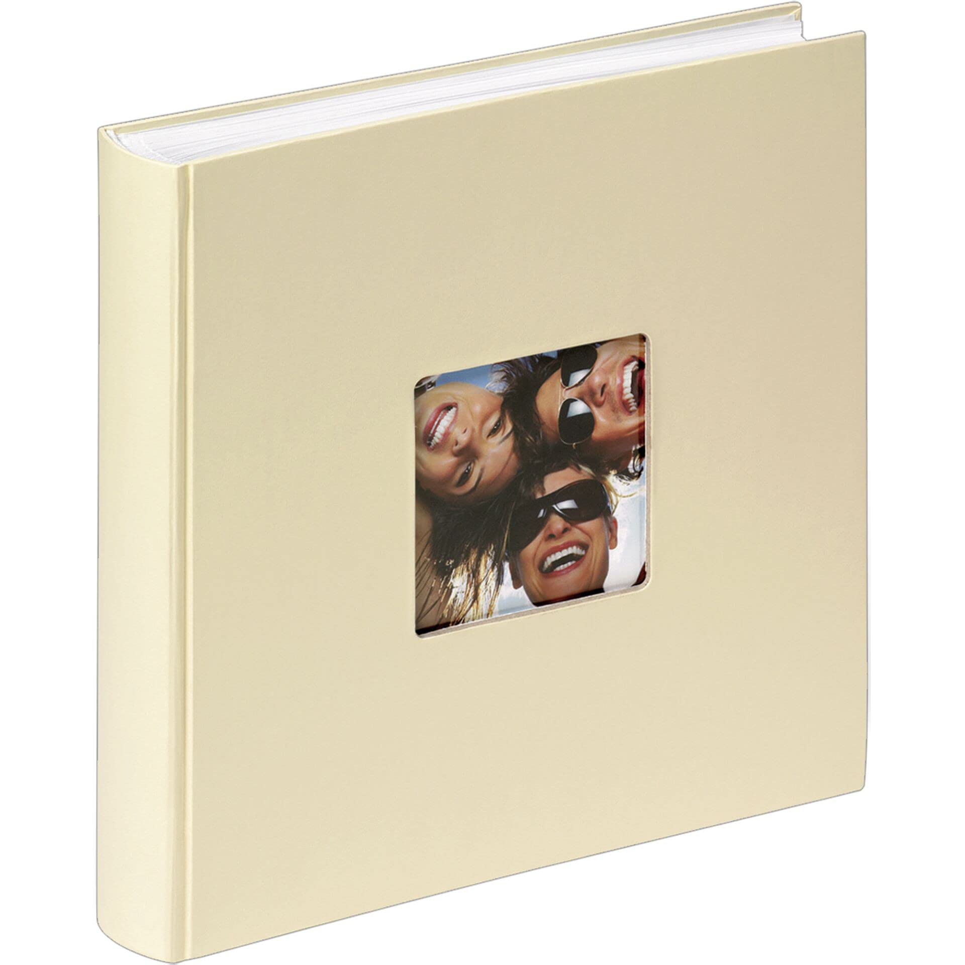 walther Design Photo Album Cream 30 x 30 cm with Cover Punching, Fun FA-208-H