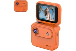 Mini Sports Camera, 4K Ultra Clear Vlog Recorder with Anti-Shake, 143 ° Wide-Angle, Flip Screen Stabilization, Tiny Action Ca