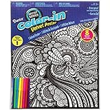 DARICE 106-5937 Geometric Velvet Poster, 16 by 20-Inch