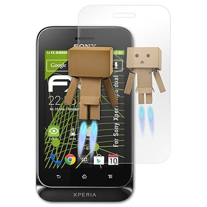 atFolix Displayfolie für Sony Xperia tipo dual Spiegelfolie, Spiegeleffekt FX Schutzfolie