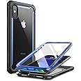 i-Blason Ares Full-Body Rugged Clear Bumper Case for iPhone Xs Max 2018 Release, Blue, 6.5"