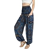 Tranquil Threads High-Waisted Boho Harem Yoga Pants for Women
