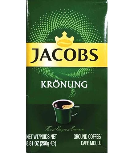 Amazon.com : Jacobs Kronung Ground Coffee 500 Gram / 17.6 Ounce