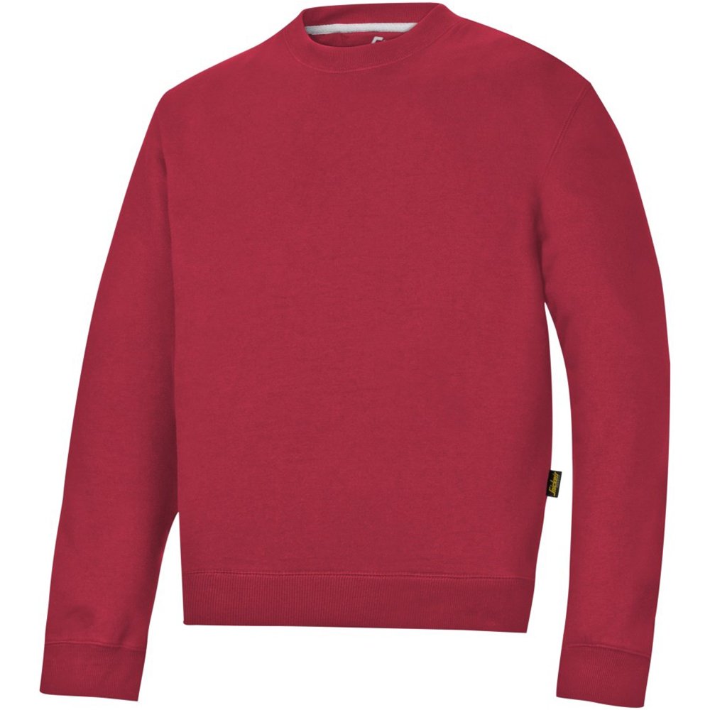 Snickers 28101600007 Size X-Large Sweatshirt - Chili Red