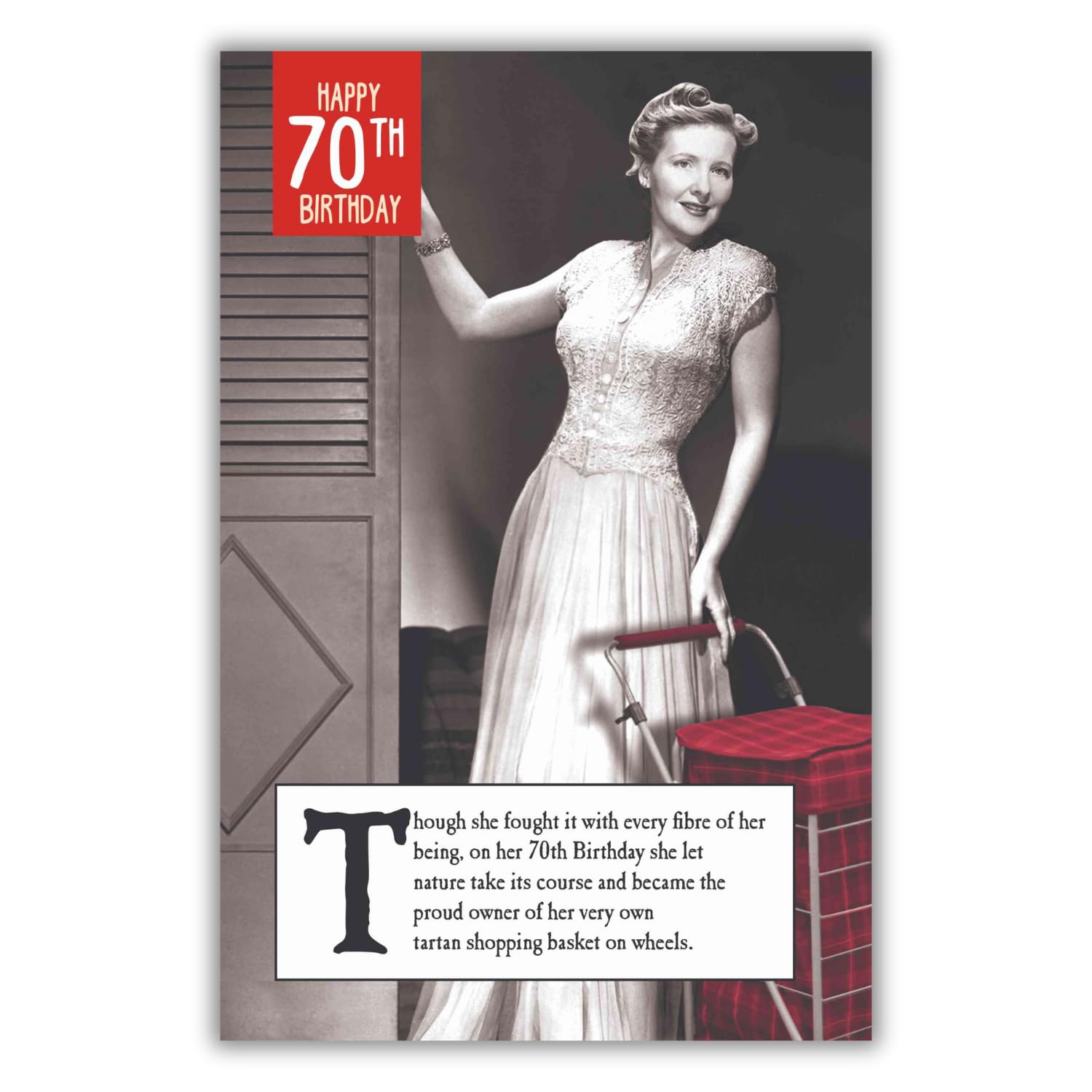 70th Birthday Card For Her, Funny 70th Birthday Card Women,