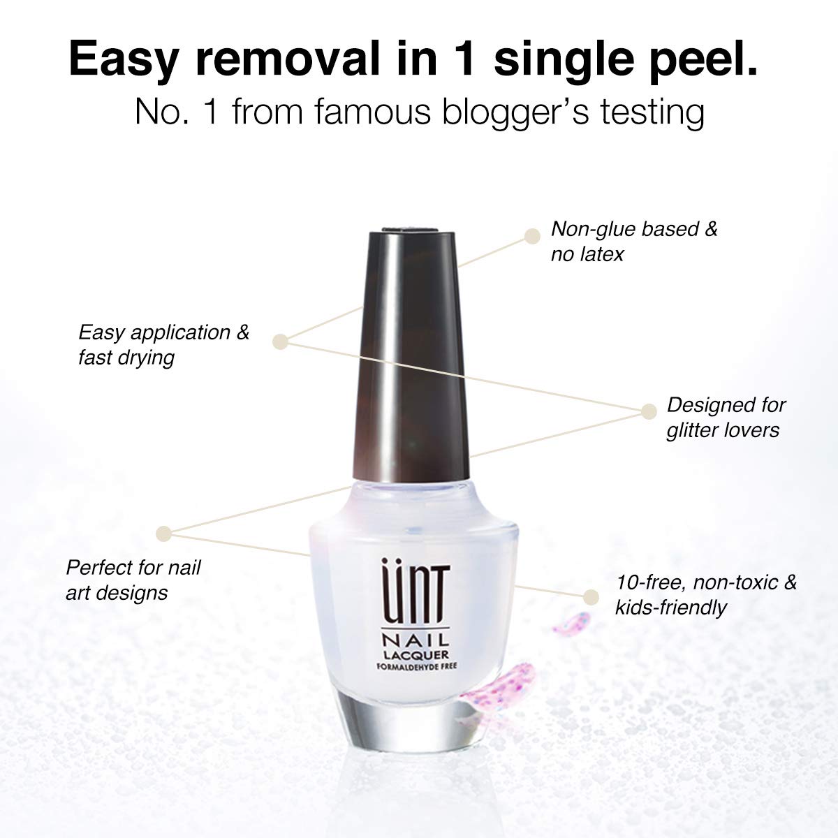 UNT Ready For Takeoff Peelable Base Coat, Peel Off Base Coat, No Latex Cuticle Barrier, Nonglue UNT Ready For Takeoff Peelable Base Coat, Peel Off Base Coat, No Latex Cuticle Barrier, Nonglue