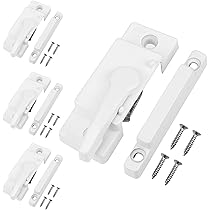 Haploon Window Sash Locks (20-Pack) – Secure Horizontal Sliding Windows, Anti-Theft, Easy Install With Screws Included