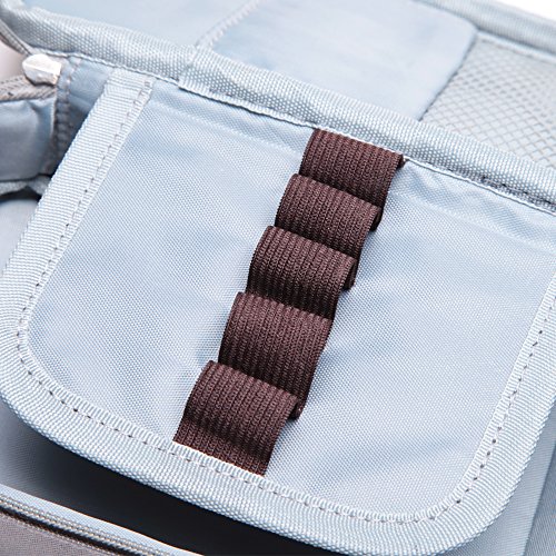 Pencil Case, Big Capacity Pen Bag Stationery Pouch Case Cosmetic Bags for Student Storage Office Organizer (Gray) - Thumbnail 3