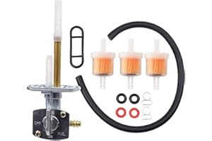 SKLK-SEL Fuel Vavle Petcock Shut Off Tank Switch for Yamaha PW80 TTR 90 125 225 230 250 YFS200 YFM250 YFM350 YFM400 YFM660 DRZ400 XT250 Big Bear 250 350 400 Warrior 350 Kawasaki Suzuki Quadsport 400