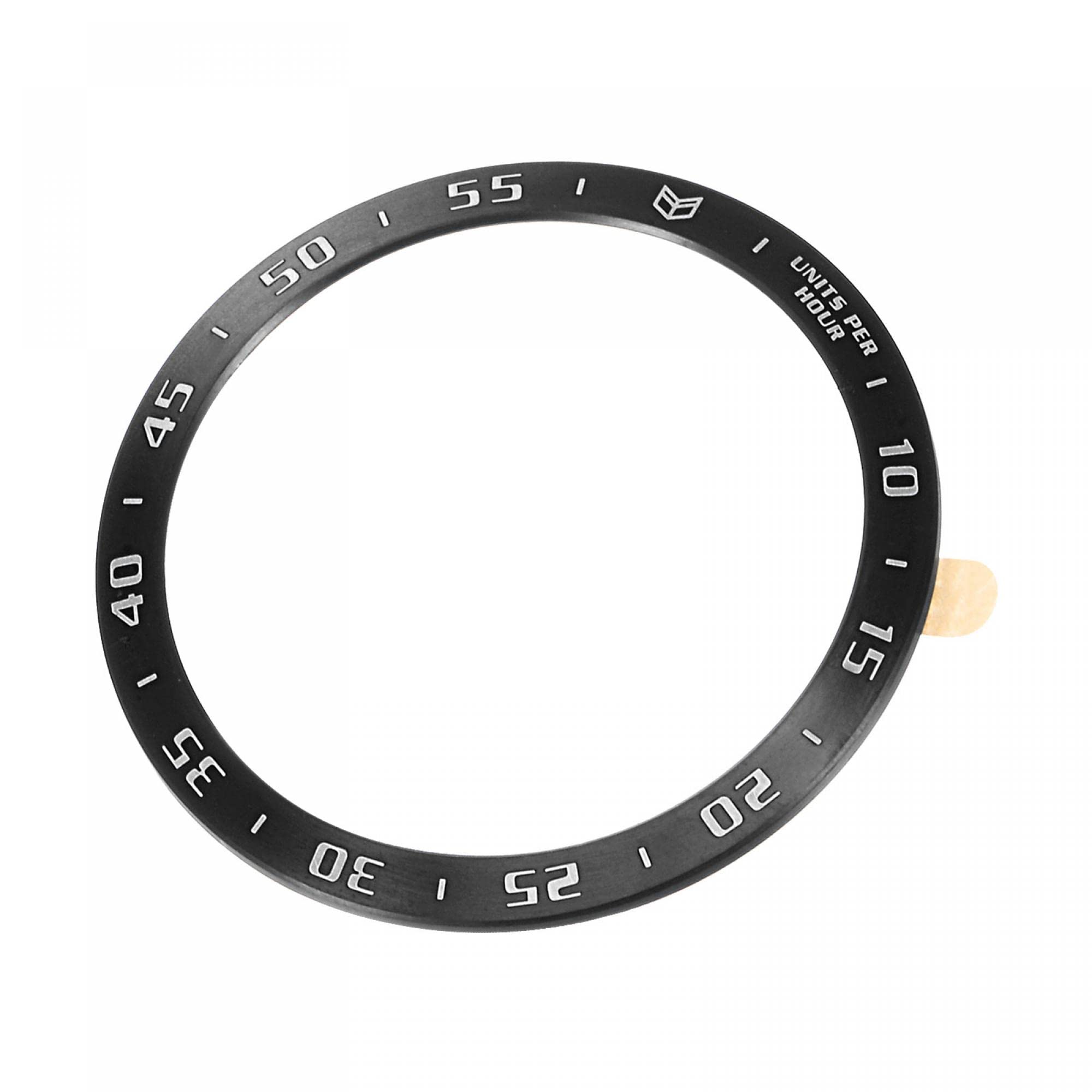 Photo 1 of uxcell 40mm Watch Bezel Ring Adhesive Cover, Style A Stainless Steel PVD Anti-Scratch Protector for Screen Dial, Black