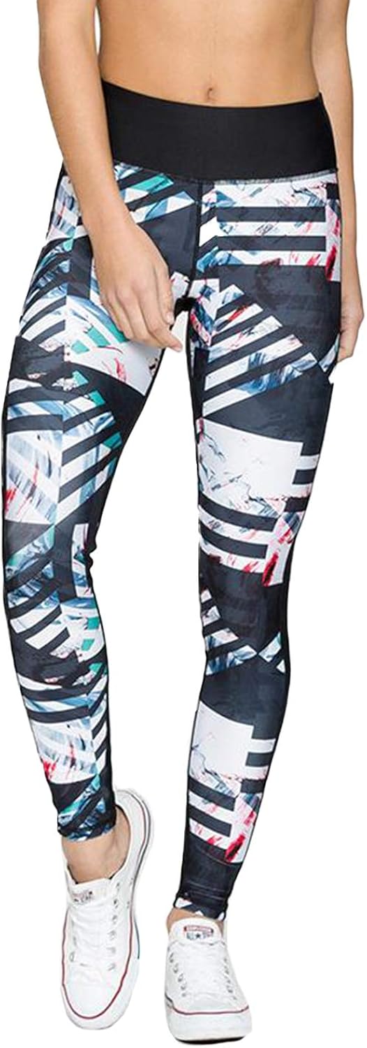 Kyodan Womens High Waist Leggings Workout Yoga Running Tights Multi