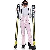 GS SNOWING Women's Snow Bibs Pants Insulated Waterproof Windproof Winter Ski Pants Snowboarding Overalls