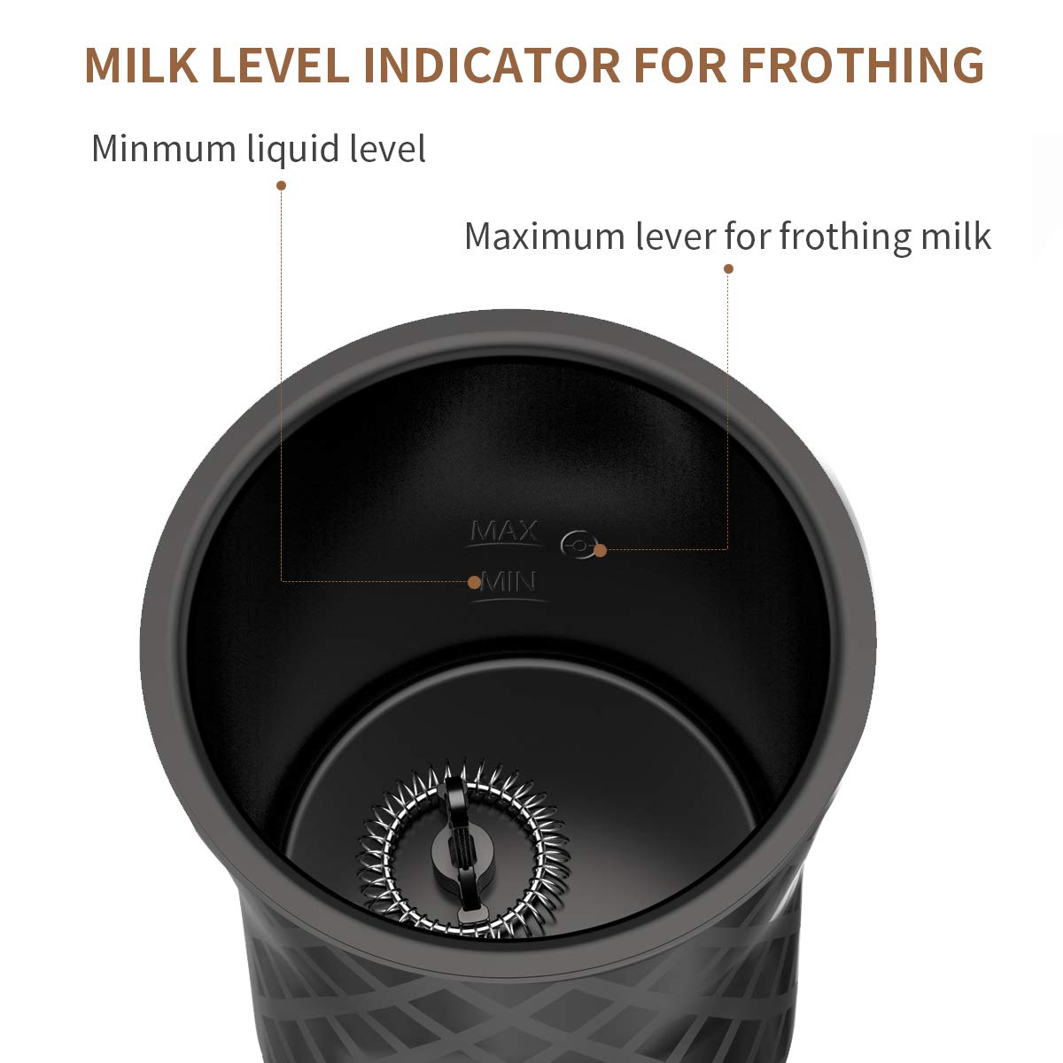Electric Milk Frother Warmer - Compact Stainless Steel Steaming Set w/Automatic Power Off Safety Feature & LED Light Indicator for Easy Foamer and Hot Coffee Creamy Latte