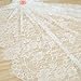 yazi 60x120 inch White Lace Table Runner Spring Summer Classical Wedding Decor, Table Runner Lace Overlay Baby & Birthday Party Rustic Wedding Party Reception Decorations