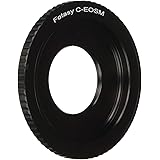 Fotasy 16mm C Mount Lens to Canon EF-M Mount Adapter, C Mount EFM, C Mount EOS M Adapter, fits 16mm Cine Movie C-Mount Lens &
