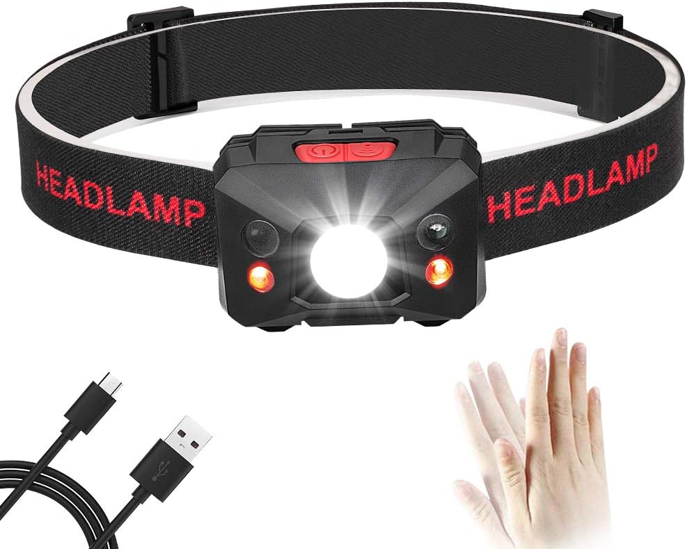 Head Torch Headlamp Headlight Super Bright LED USB Rechargeable Head