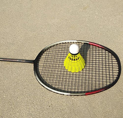 image for Colletia Badminton 6-Pack Medium Speed Shuttlecocks (Yellow) Nylon Fea